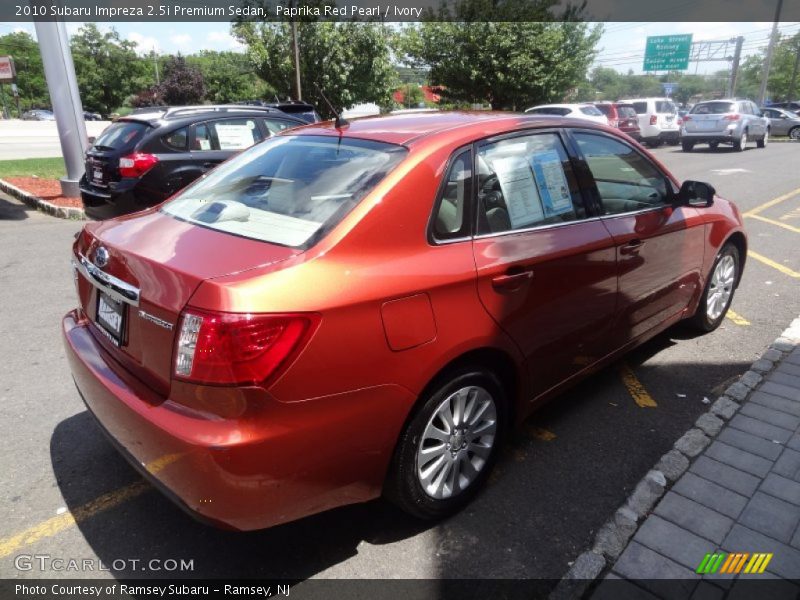 Paprika Red Pearl / Ivory 2010 Subaru Impreza 2.5i Premium Sedan