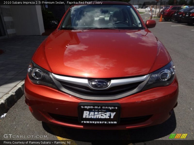 Paprika Red Pearl / Ivory 2010 Subaru Impreza 2.5i Premium Sedan