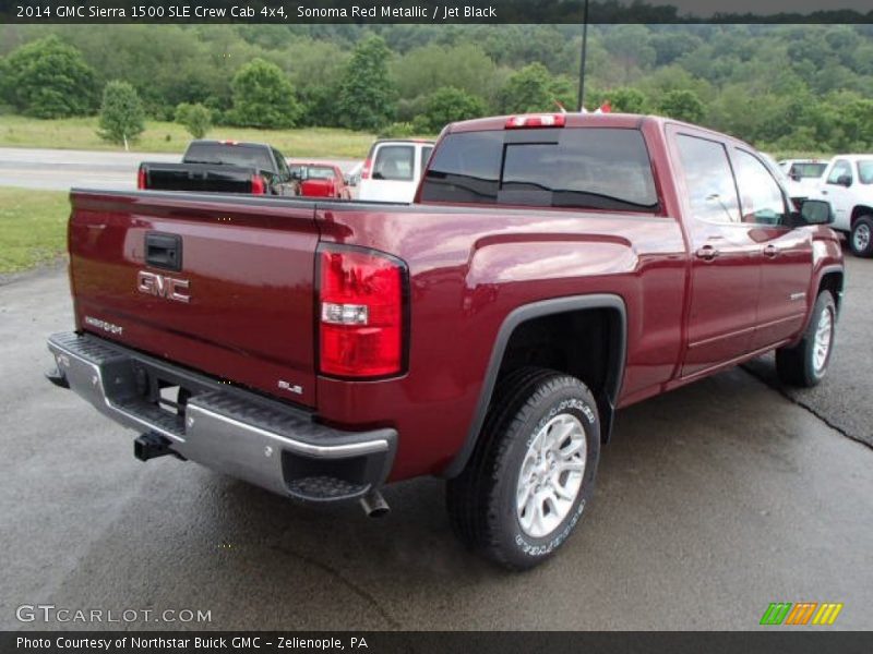 Sonoma Red Metallic / Jet Black 2014 GMC Sierra 1500 SLE Crew Cab 4x4