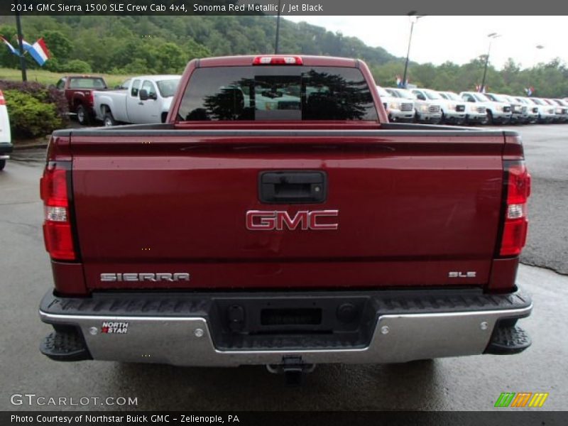 Sonoma Red Metallic / Jet Black 2014 GMC Sierra 1500 SLE Crew Cab 4x4