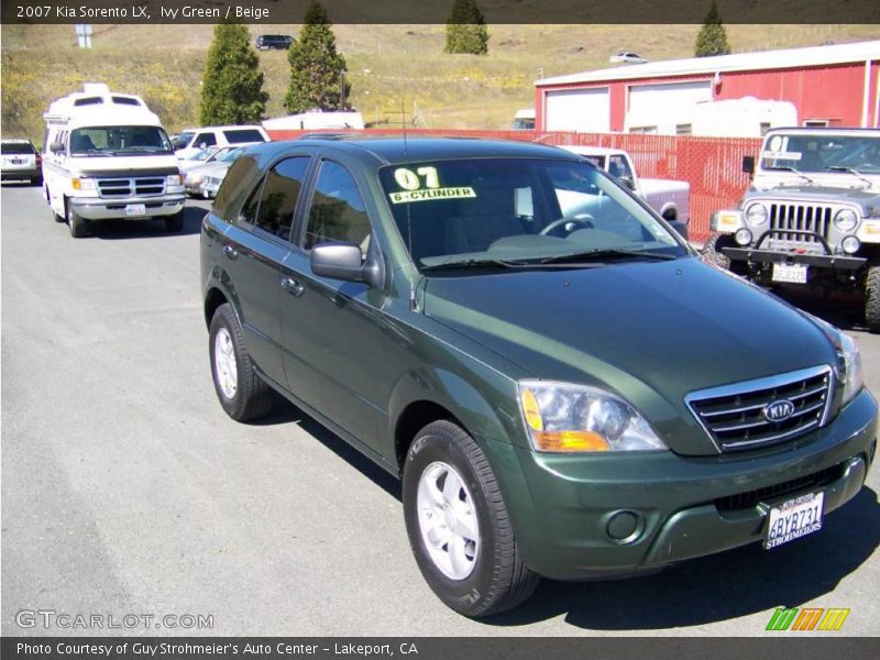 Ivy Green / Beige 2007 Kia Sorento LX