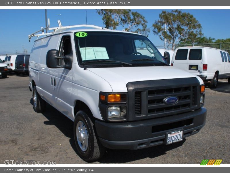 Oxford White / Medium Flint 2010 Ford E Series Van E250 XL Commericial