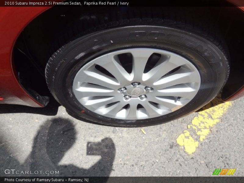 Paprika Red Pearl / Ivory 2010 Subaru Impreza 2.5i Premium Sedan