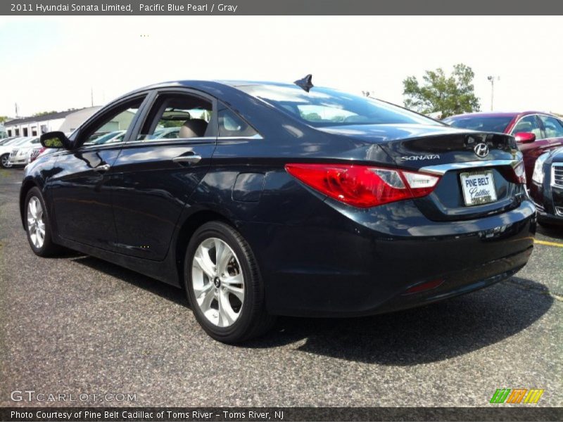 Pacific Blue Pearl / Gray 2011 Hyundai Sonata Limited