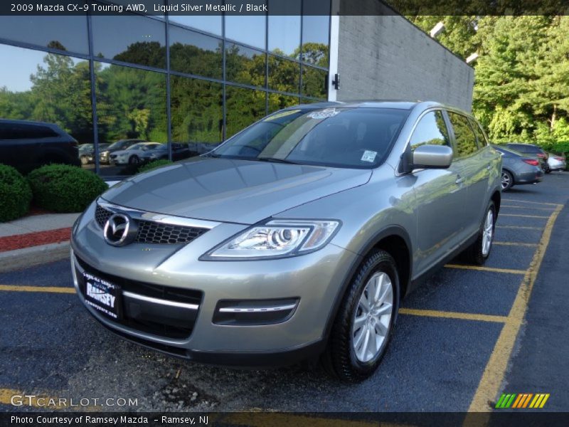 Liquid Silver Metallic / Black 2009 Mazda CX-9 Touring AWD