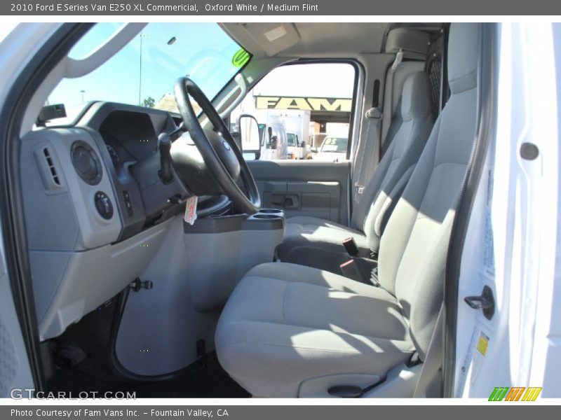 Oxford White / Medium Flint 2010 Ford E Series Van E250 XL Commericial