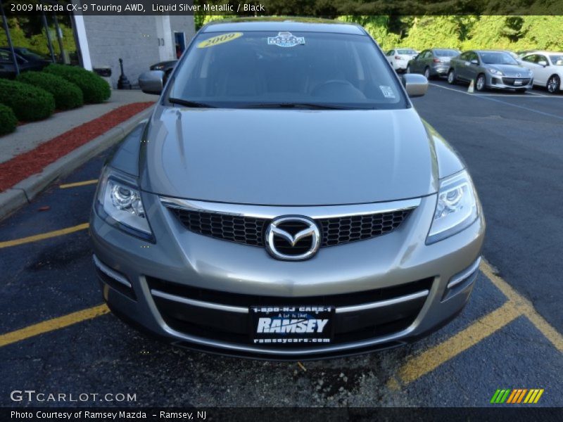 Liquid Silver Metallic / Black 2009 Mazda CX-9 Touring AWD