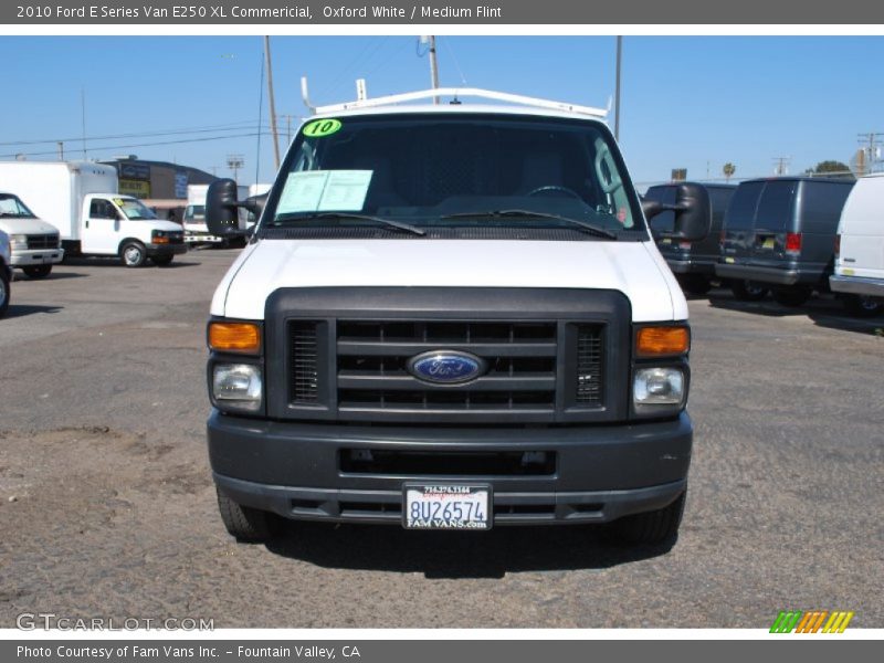 Oxford White / Medium Flint 2010 Ford E Series Van E250 XL Commericial