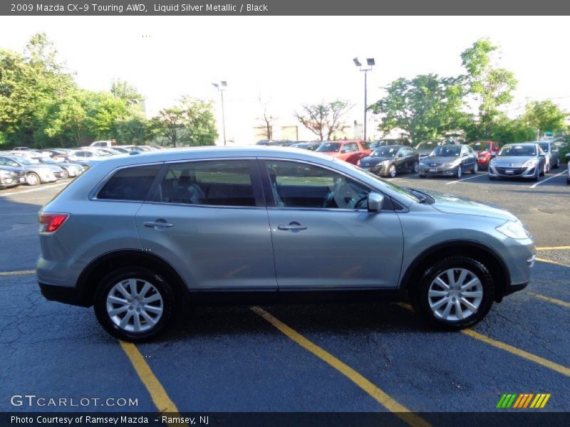 Liquid Silver Metallic / Black 2009 Mazda CX-9 Touring AWD
