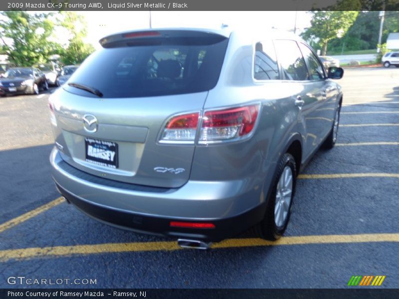 Liquid Silver Metallic / Black 2009 Mazda CX-9 Touring AWD