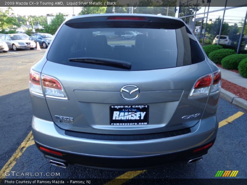 Liquid Silver Metallic / Black 2009 Mazda CX-9 Touring AWD