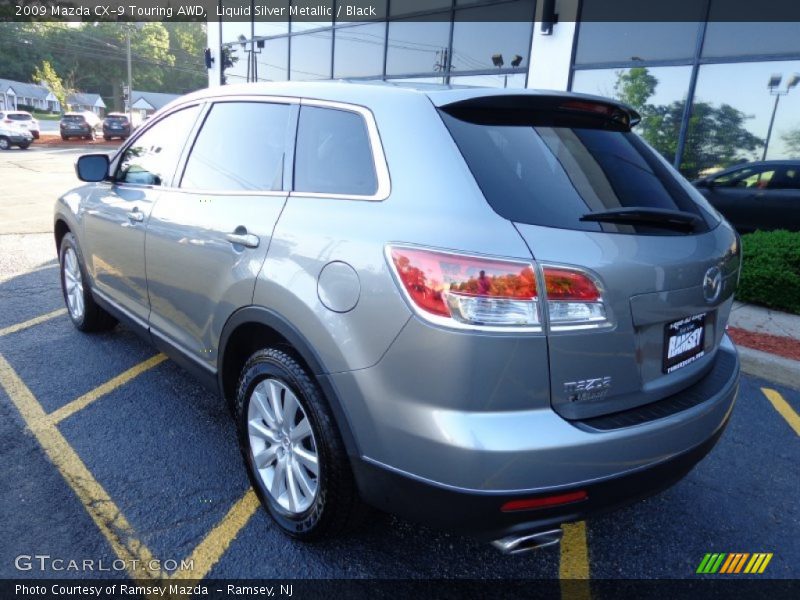 Liquid Silver Metallic / Black 2009 Mazda CX-9 Touring AWD