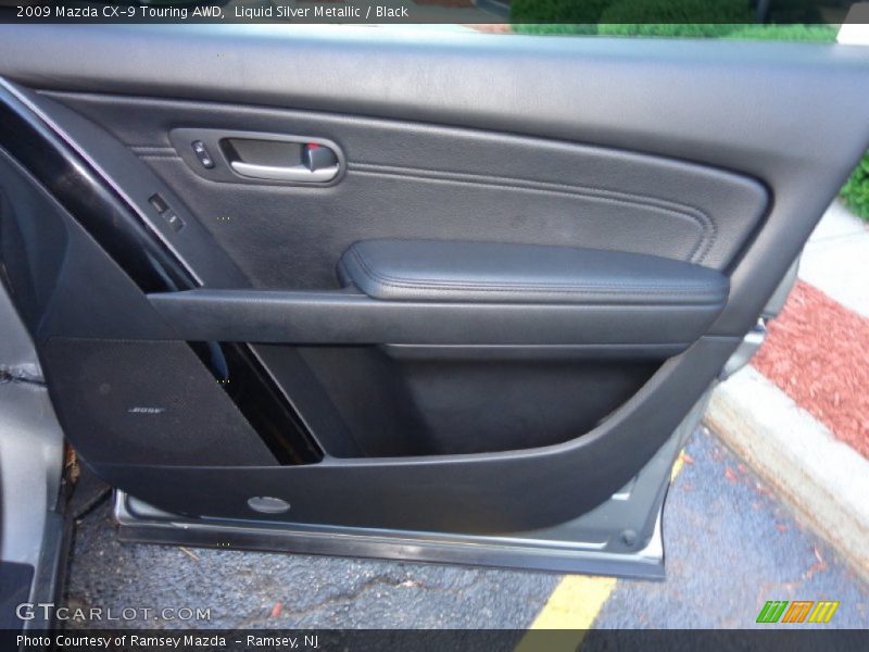 Liquid Silver Metallic / Black 2009 Mazda CX-9 Touring AWD