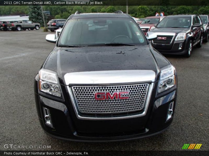 Carbon Black Metallic / Jet Black 2013 GMC Terrain Denali AWD