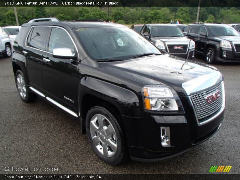 Carbon Black Metallic / Jet Black 2013 GMC Terrain Denali AWD