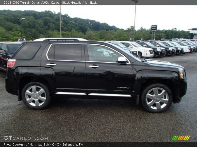 Carbon Black Metallic / Jet Black 2013 GMC Terrain Denali AWD
