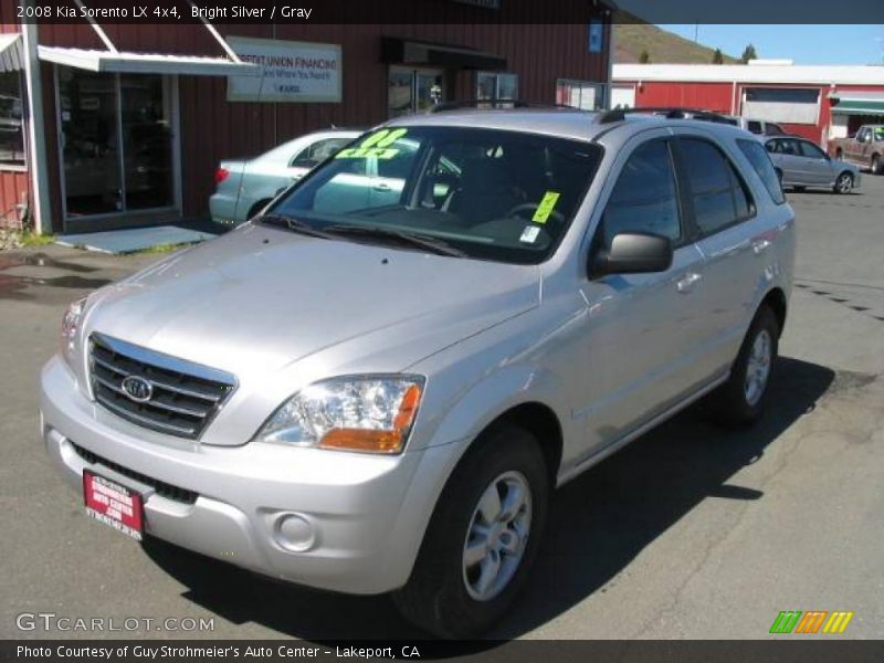 Bright Silver / Gray 2008 Kia Sorento LX 4x4