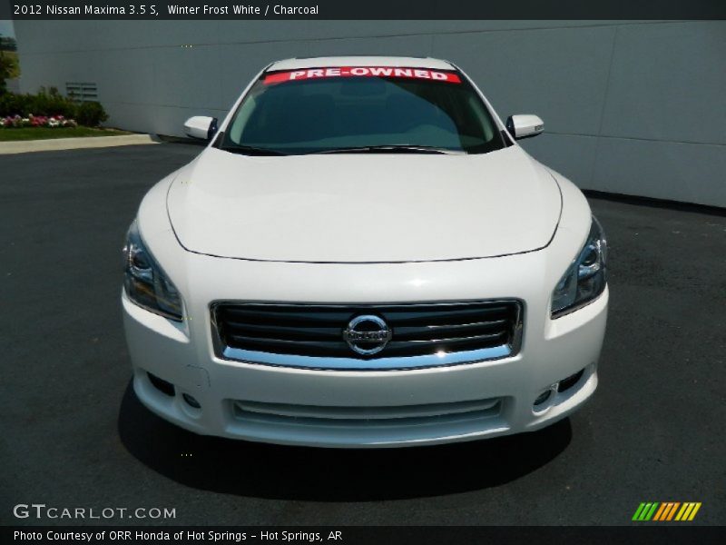 Winter Frost White / Charcoal 2012 Nissan Maxima 3.5 S