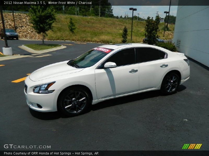 Winter Frost White / Charcoal 2012 Nissan Maxima 3.5 S