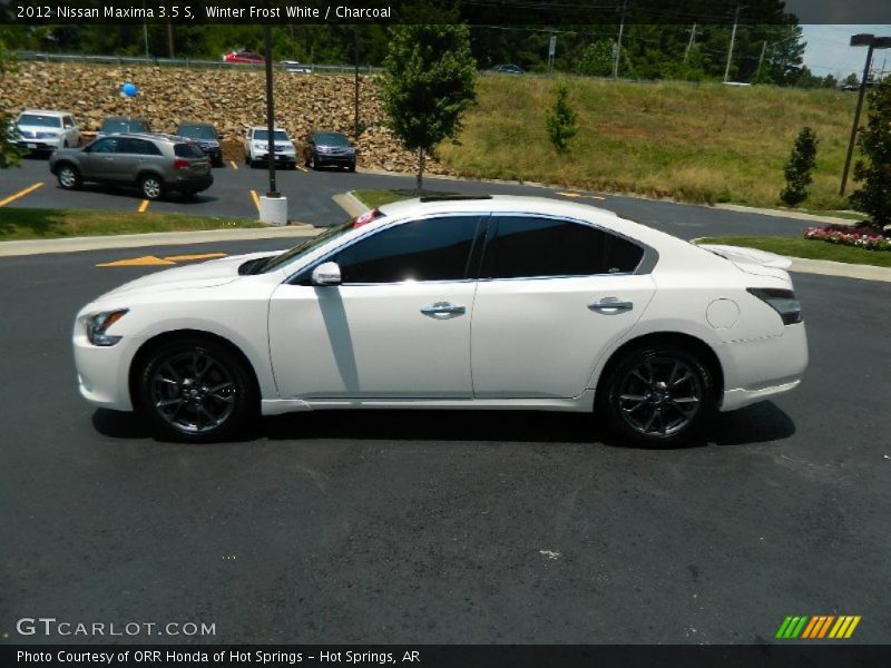 Winter Frost White / Charcoal 2012 Nissan Maxima 3.5 S