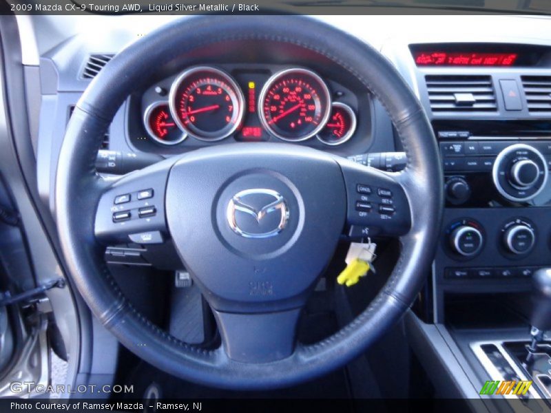Liquid Silver Metallic / Black 2009 Mazda CX-9 Touring AWD