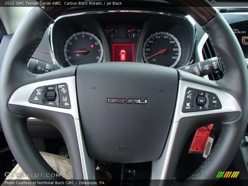 Carbon Black Metallic / Jet Black 2013 GMC Terrain Denali AWD
