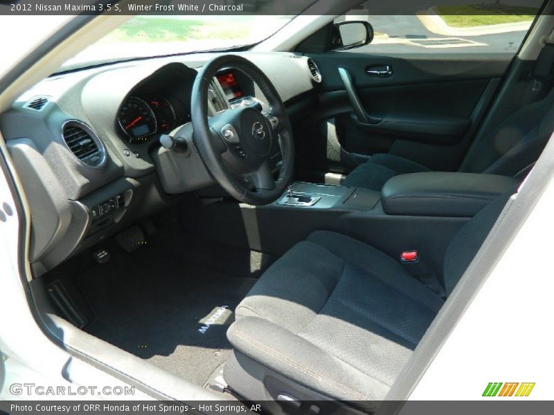 Winter Frost White / Charcoal 2012 Nissan Maxima 3.5 S