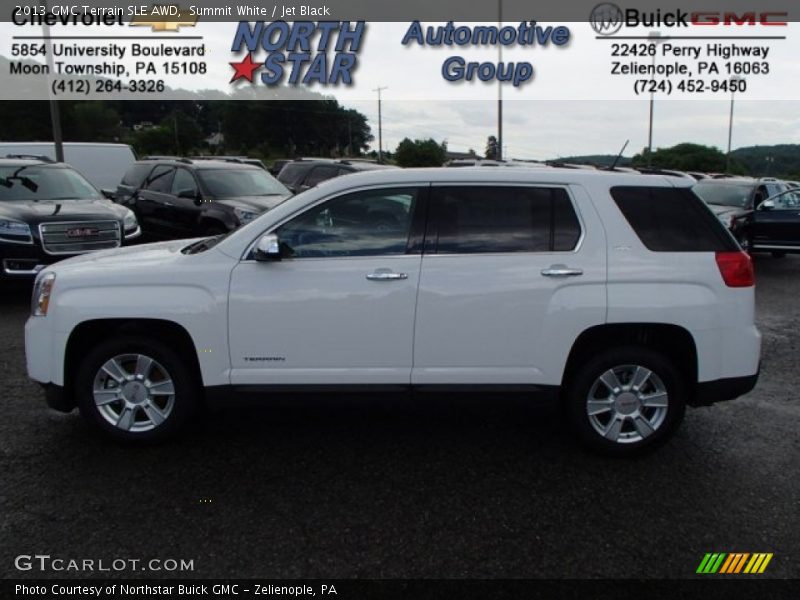 Summit White / Jet Black 2013 GMC Terrain SLE AWD