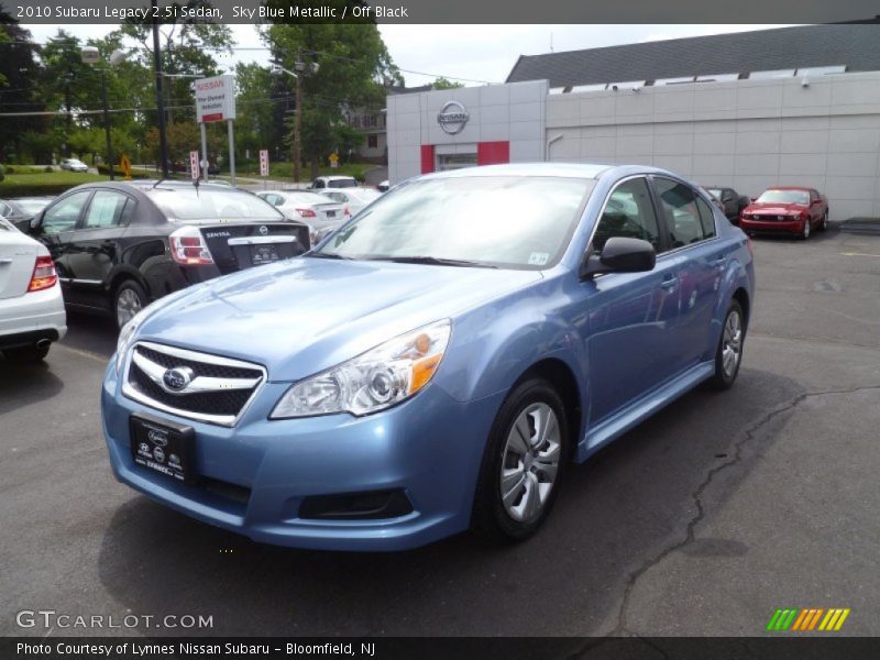 Sky Blue Metallic / Off Black 2010 Subaru Legacy 2.5i Sedan