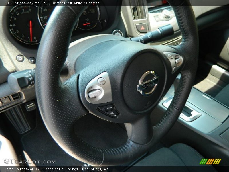 Winter Frost White / Charcoal 2012 Nissan Maxima 3.5 S