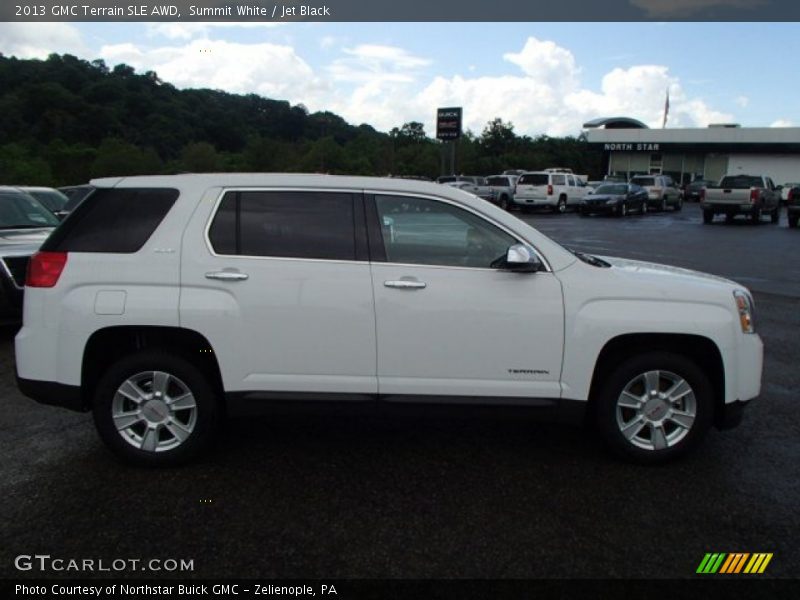 Summit White / Jet Black 2013 GMC Terrain SLE AWD