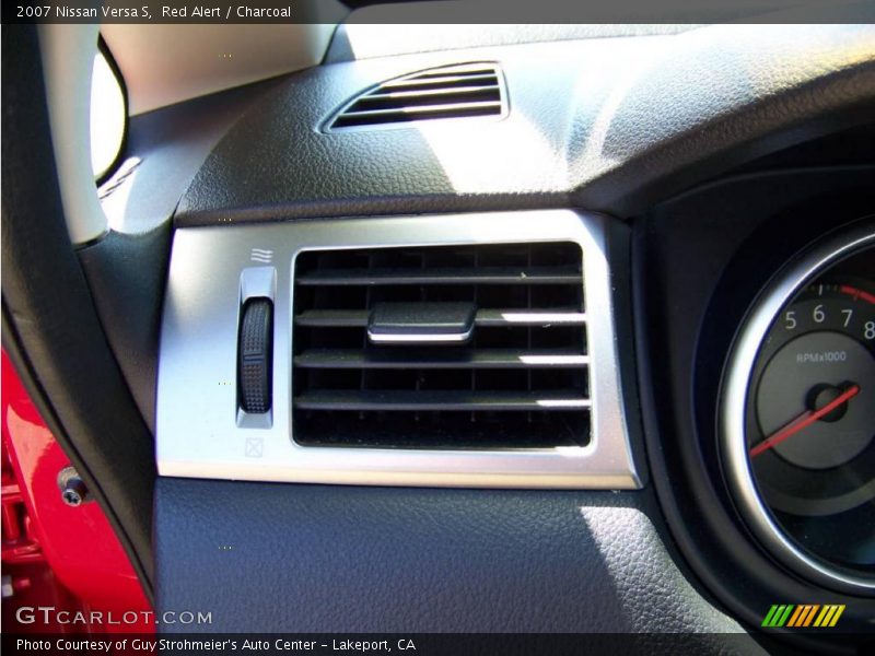 Red Alert / Charcoal 2007 Nissan Versa S