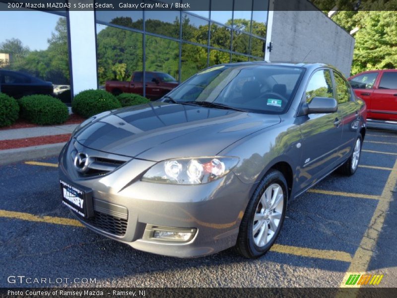 Galaxy Gray Mica / Black 2007 Mazda MAZDA3 s Sport Sedan