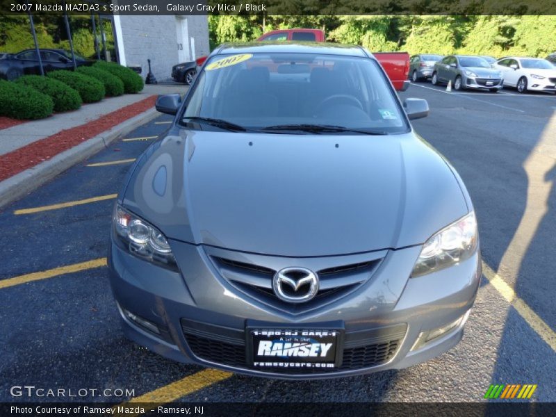 Galaxy Gray Mica / Black 2007 Mazda MAZDA3 s Sport Sedan