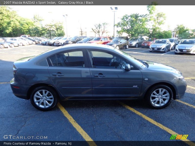 Galaxy Gray Mica / Black 2007 Mazda MAZDA3 s Sport Sedan