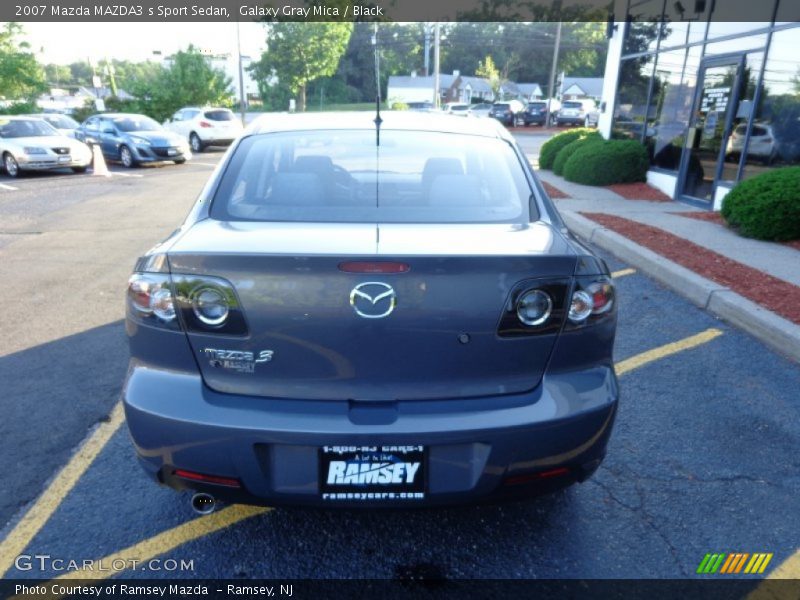 Galaxy Gray Mica / Black 2007 Mazda MAZDA3 s Sport Sedan