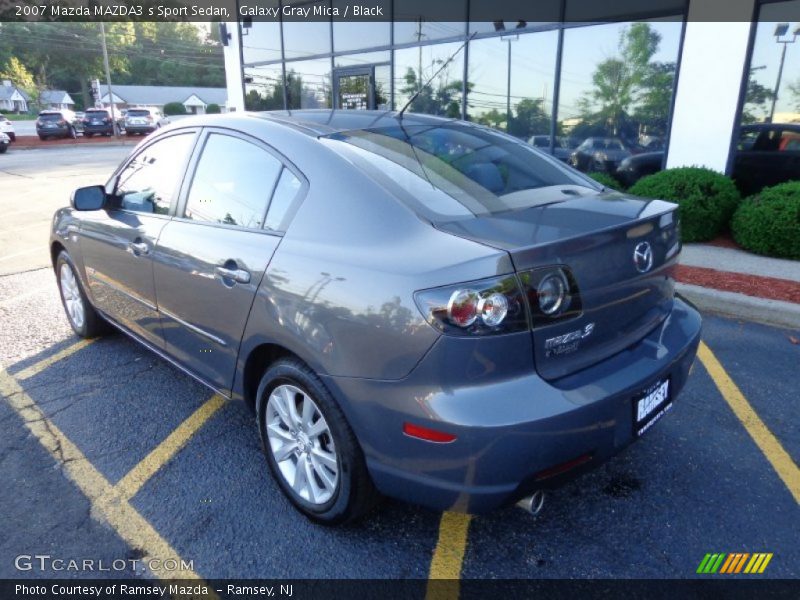 Galaxy Gray Mica / Black 2007 Mazda MAZDA3 s Sport Sedan