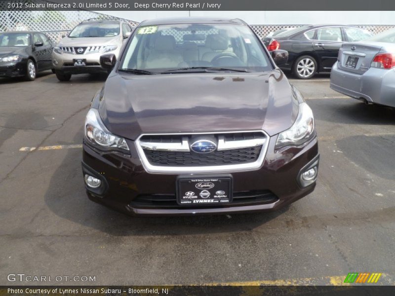 Deep Cherry Red Pearl / Ivory 2012 Subaru Impreza 2.0i Limited 5 Door