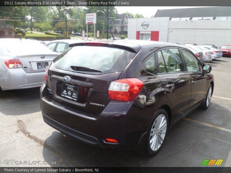 Deep Cherry Red Pearl / Ivory 2012 Subaru Impreza 2.0i Limited 5 Door