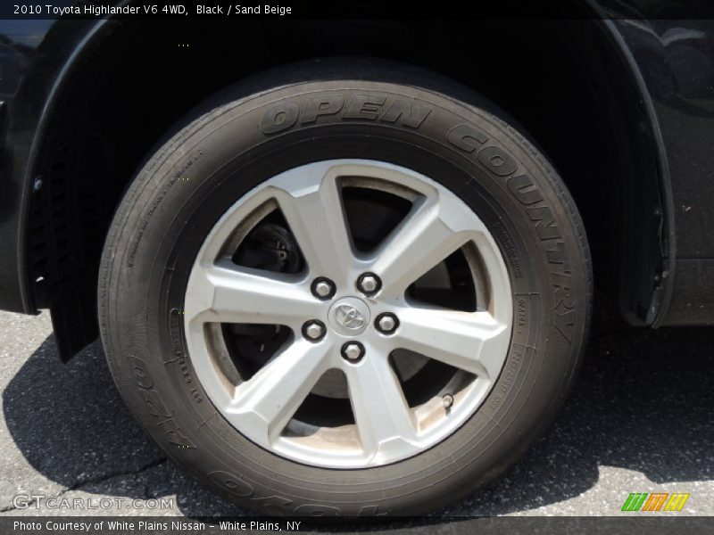 Black / Sand Beige 2010 Toyota Highlander V6 4WD