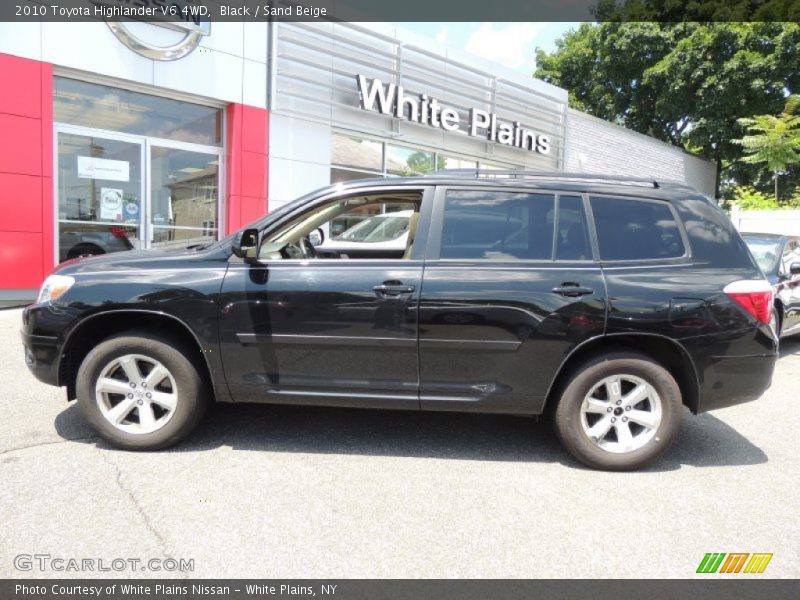 Black / Sand Beige 2010 Toyota Highlander V6 4WD