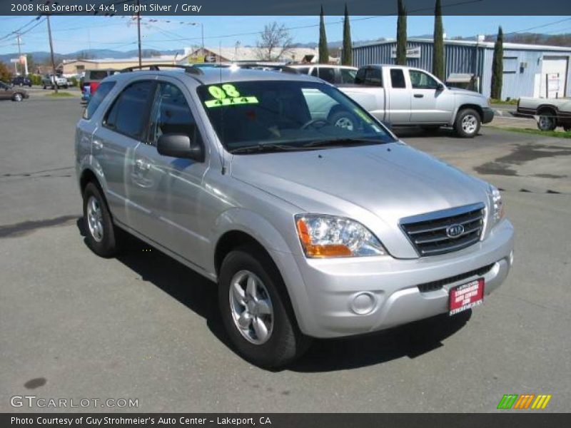 Bright Silver / Gray 2008 Kia Sorento LX 4x4