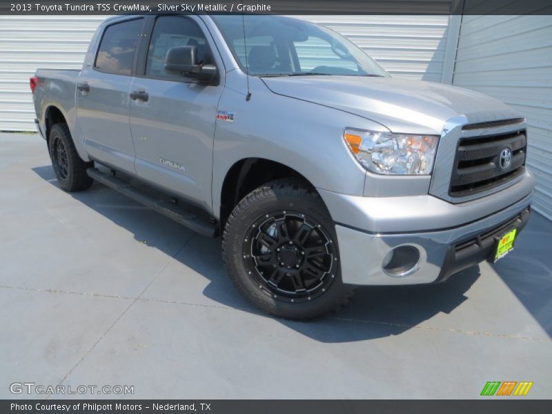 Silver Sky Metallic / Graphite 2013 Toyota Tundra TSS CrewMax