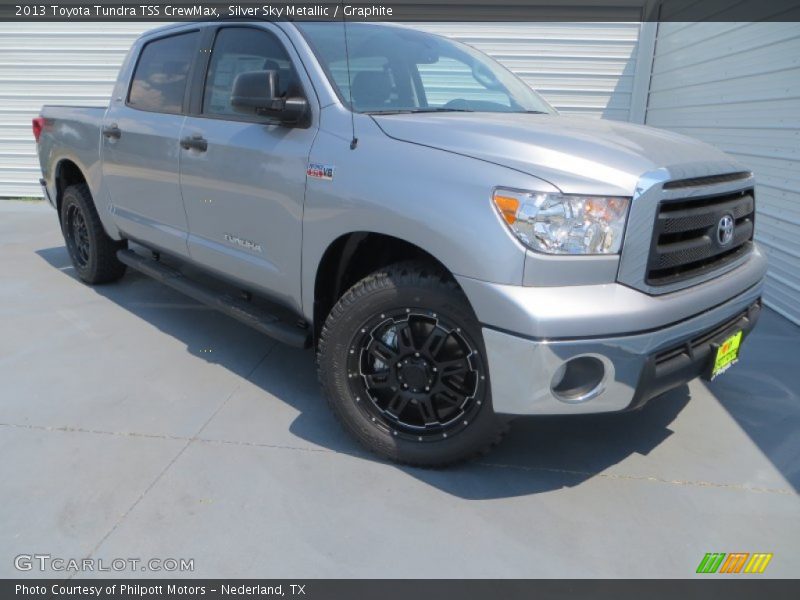 Silver Sky Metallic / Graphite 2013 Toyota Tundra TSS CrewMax