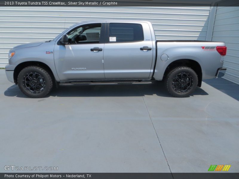 Silver Sky Metallic / Graphite 2013 Toyota Tundra TSS CrewMax