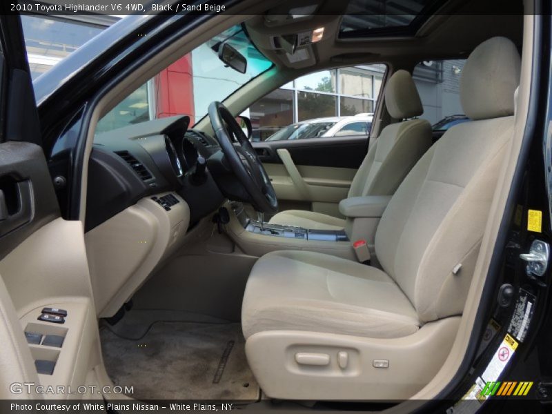 Black / Sand Beige 2010 Toyota Highlander V6 4WD