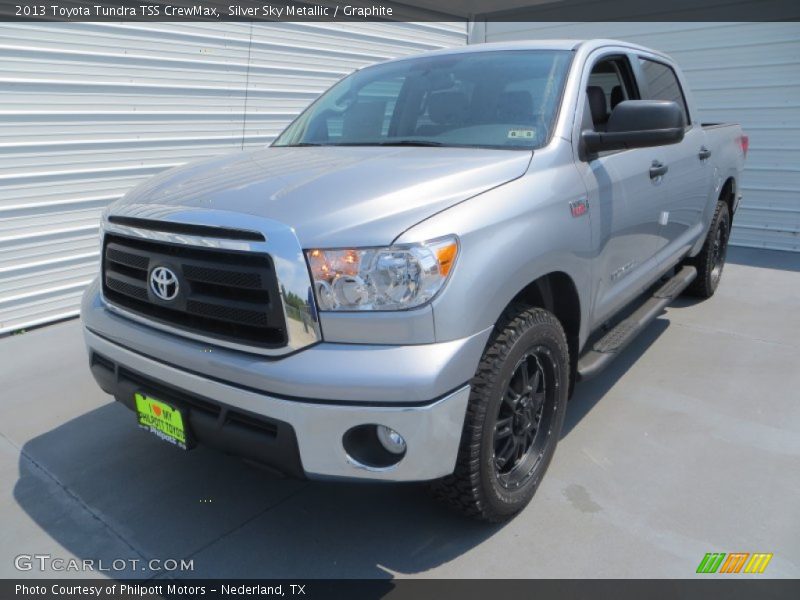 Silver Sky Metallic / Graphite 2013 Toyota Tundra TSS CrewMax