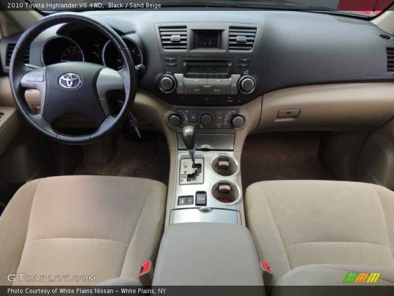 Black / Sand Beige 2010 Toyota Highlander V6 4WD