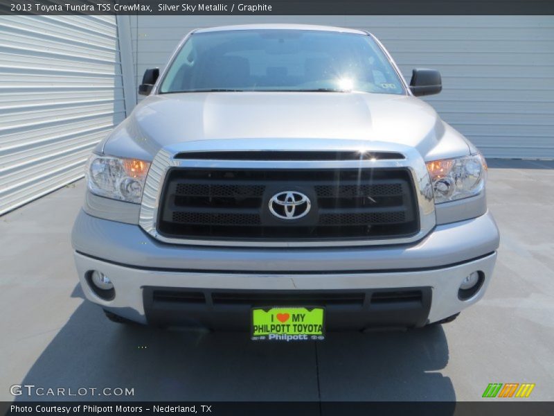 Silver Sky Metallic / Graphite 2013 Toyota Tundra TSS CrewMax