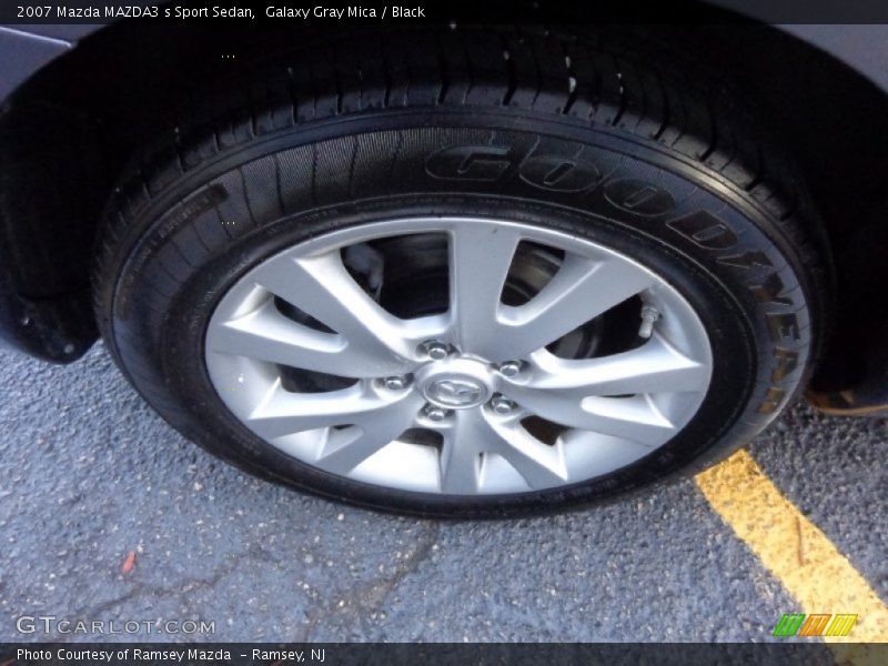 Galaxy Gray Mica / Black 2007 Mazda MAZDA3 s Sport Sedan